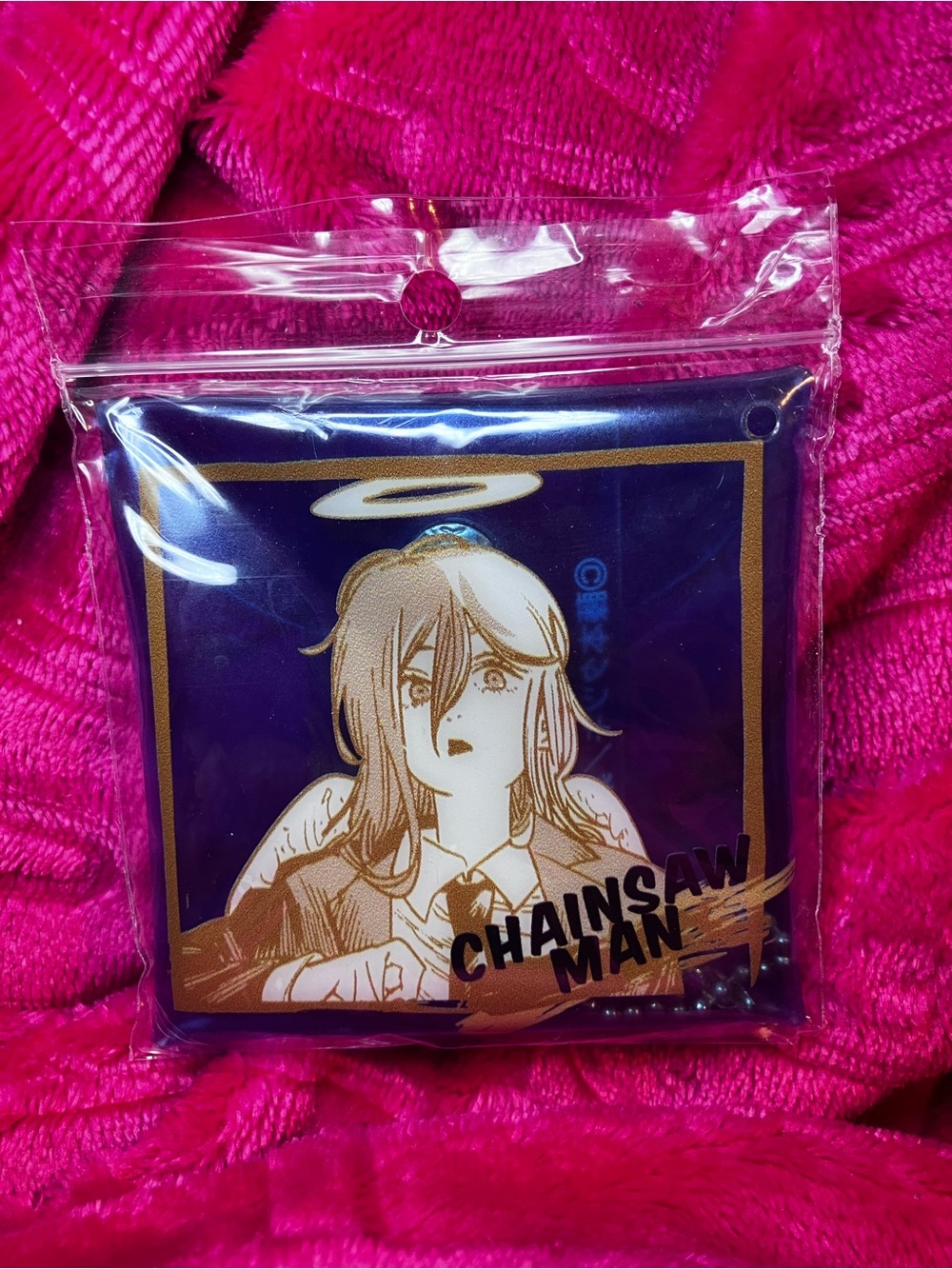 angel devil csm clear pouch keychain - chainsaw man anime manga official merch
